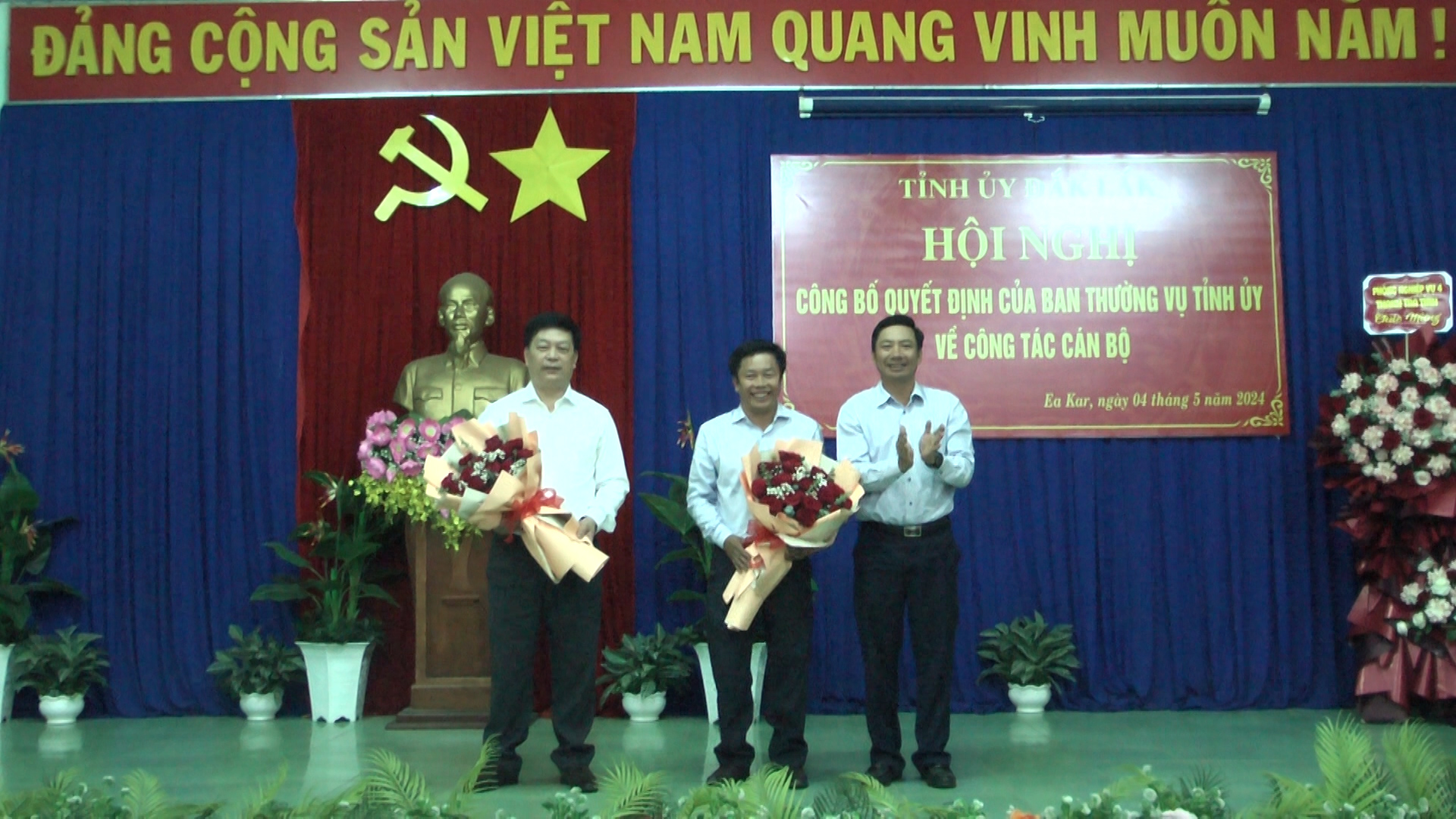 Hội nghị công bố quyết định của Ban Thường vụ Tỉnh ủy về công tác cán bộ